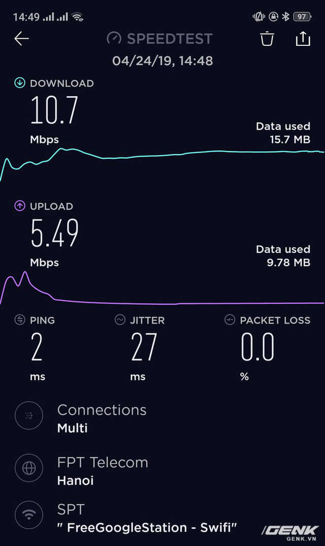 Trải nghiệm dịch vụ Wi-Fi miễn phí được Google cung cấp tại Việt Nam: Mạng ổn định, xem được cả Youtube HD - Ảnh 4. Trải nghiệm dịch vụ Wi-Fi miễn phí được Google cung cấp tại Việt Nam: Mạng ổn định, xem được cả Youtube HD - Ảnh 4.
